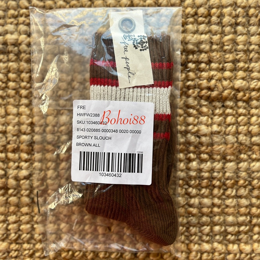 NWT Free People Sporty Slouch Socks - Picture 5 of 8